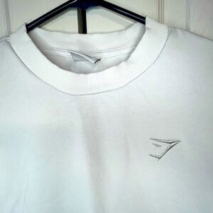 Gymshark Oversized White Sweatshirt- Size M